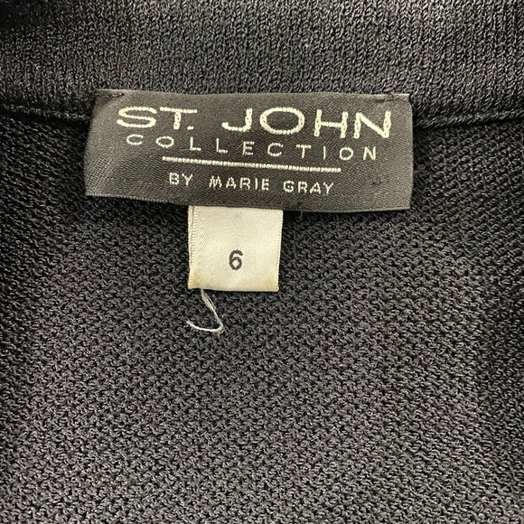 ST. JOHN COLLECTION Vintage Black Blazer - Picture 8 of 9